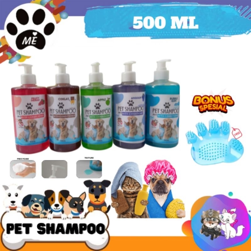 Pet Shampo Cat Dog SHAMPOO PLUS CONDITIONER 500ML