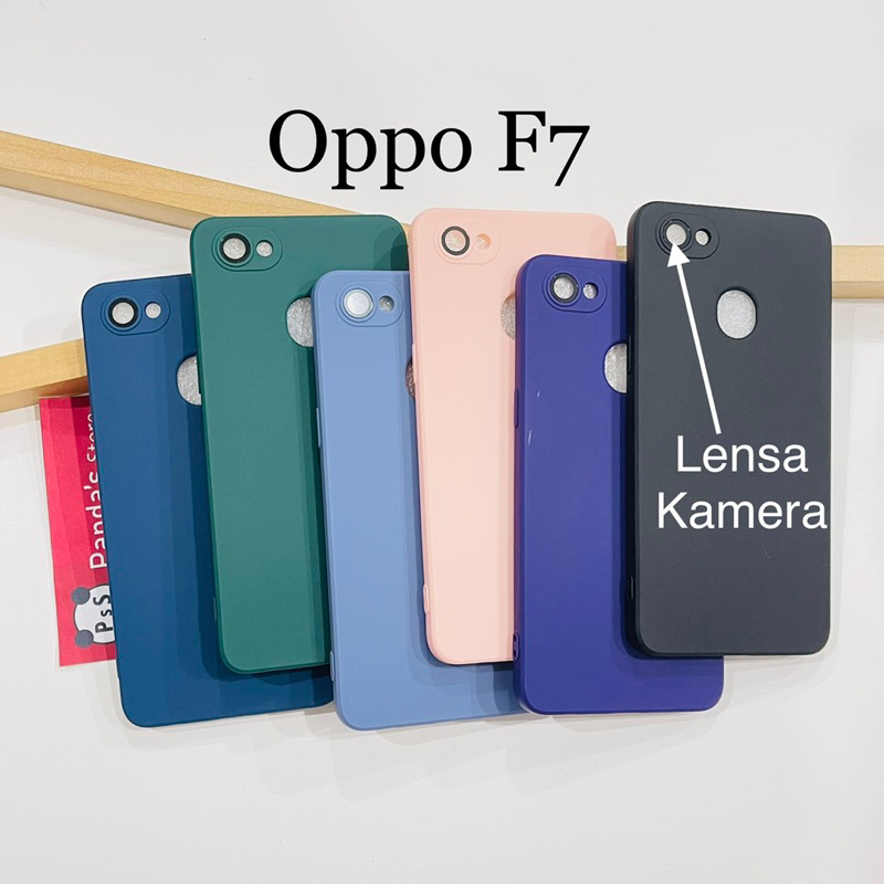 Case Oppo F7 Lenspro Makaron Full Color Softcase Pro Lensa