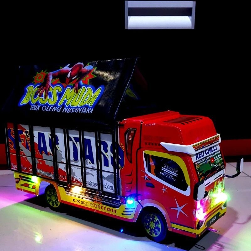 Truk Oleng Miniatur Telolet  mainan anak