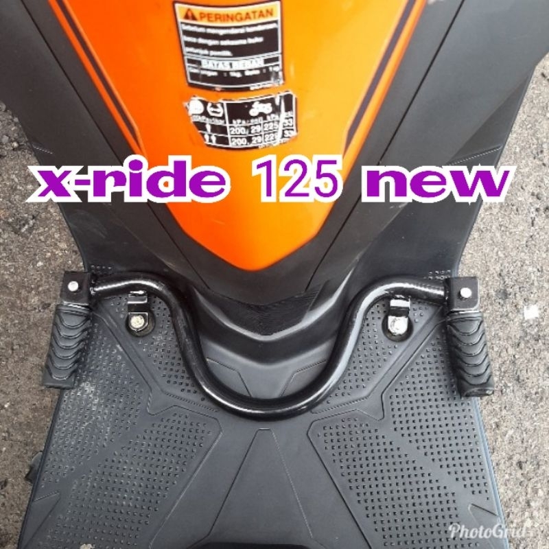 FOOTSTEP MOTOR X-RIDE 125 NEW PIJAKAN KAKI DEPAN PANCIKAN BUSTEP KARET BESI BAR STEP PANGKON POSTEP