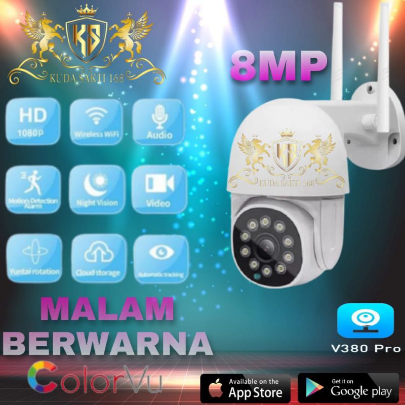 IP Kamera Outdoor CCTV Wifi 1080P Waterproof Camera CCTV PTZ Tanpa Kabel Jarak Jauh Pantau Hp Onvif DIJAMIN ORY  100%