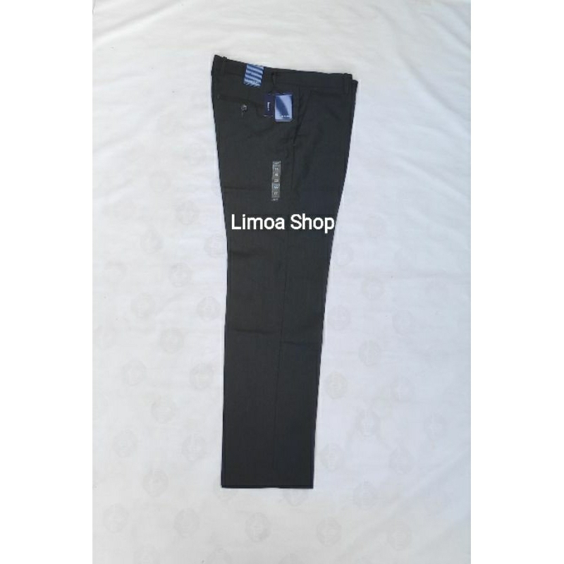 Celana Pria Formal STANLEY ADAMS Slim Fit Hitam Aspal SA 06