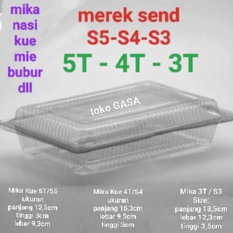 

Navi_Lezatoz Mika Plastik 3T 4T 5T Transparan/Mika Nasi Kuning-Mie-Bubur-Jajan-Kue Merek Send S3, S4