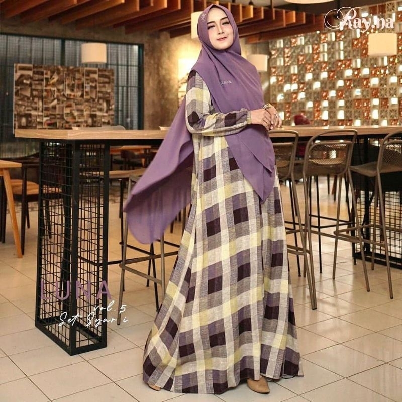 Gamis Set Syar'i Luna Set Vol 4 dan 5 by Rayna