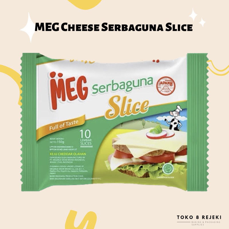 

Keju MEG Cheddar Slice Serbaguna