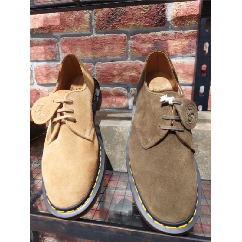 DOCMART DR MARTENS 1461 SUADE FOREST MADE IN ENGLAND 38 - 43 NEW ORIGINAL