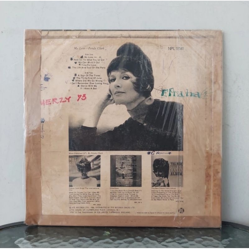 Vinyl Piringan Hitam 12 inch Petula Clark-My Love