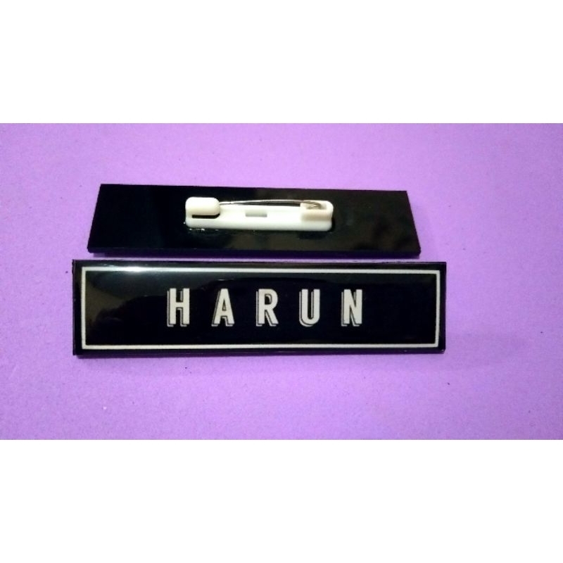 

NAME TAG PAPAN NAMA DADA CUSTOME
