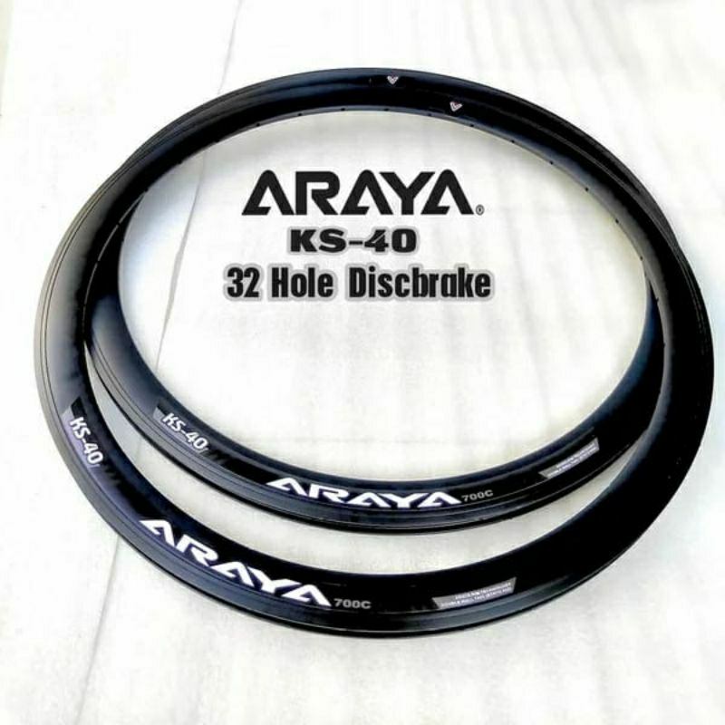 Velg Fixie 700c 4 cm 32 Hole Rims Araya Balap
