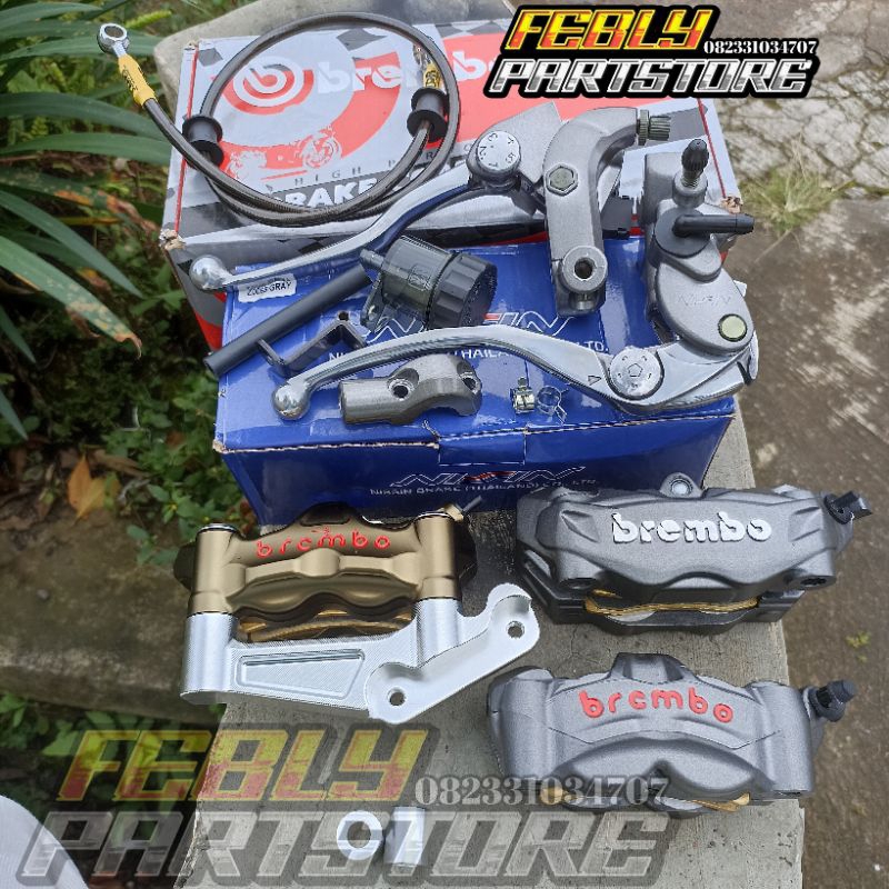 MASTER KALIPER BREMBO NINJA R RR SS MASTER REM Z900 IMPORT KALIPER BREMBO GPRS  BREKET P 100 P100 PI