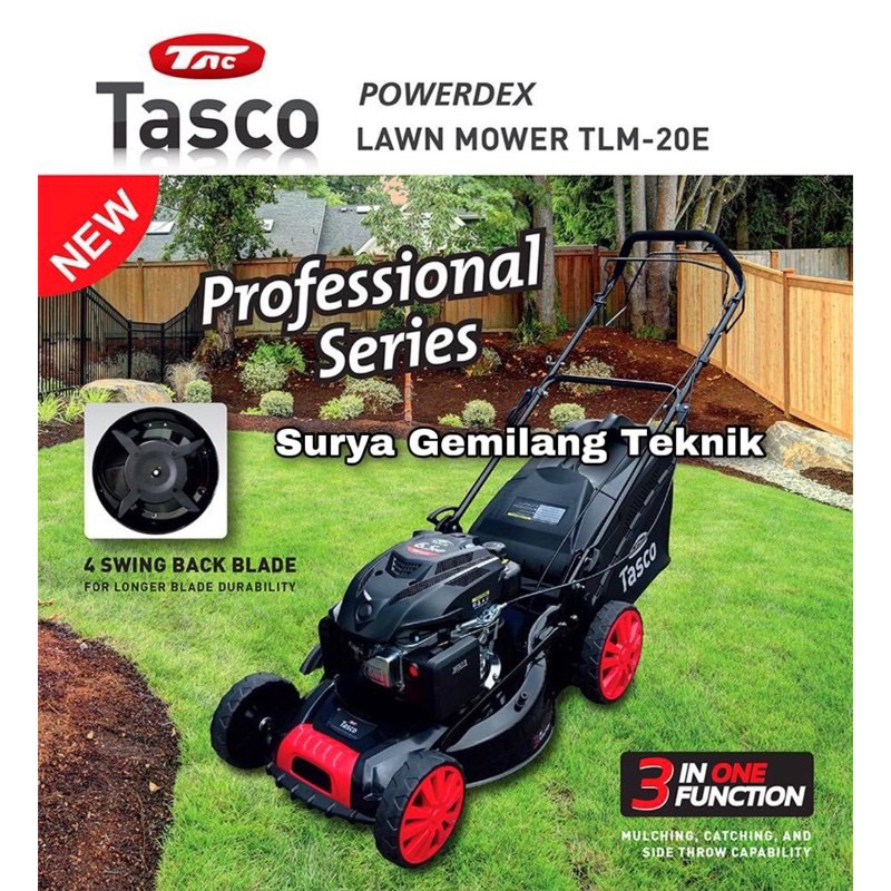 Jual Mesin Potong Rumput Dorong Hp Tasco Tlm E Lawn Mower Inci Shopee Indonesia