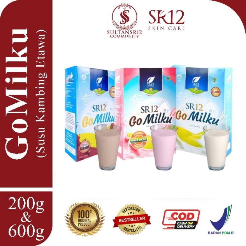 

SUSU KAMBING GOMILKU SR12 / SUSU KAMBING ETAWA KUALITAS PREMIUM / SUSU KAMBING BUBUK TANPA GULA BPOM