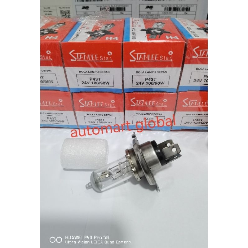 bola lampu halogen h4 24v 100/90 Watt stanley star