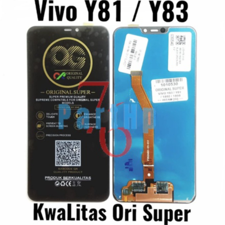 Lcd Touchscreen Fullset Kwalitas Ori Super Vivo Y81 - Y83  - Hitam