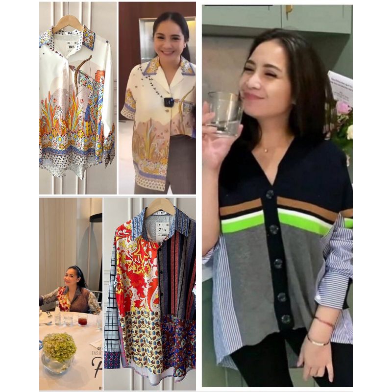 READY STOCK!!! NAGITA SLAVINA ATASAN/NAGITA BLOUSE/KEMEJA MAMA GIGI KATUN ORI IMPORT !!!REALPICT