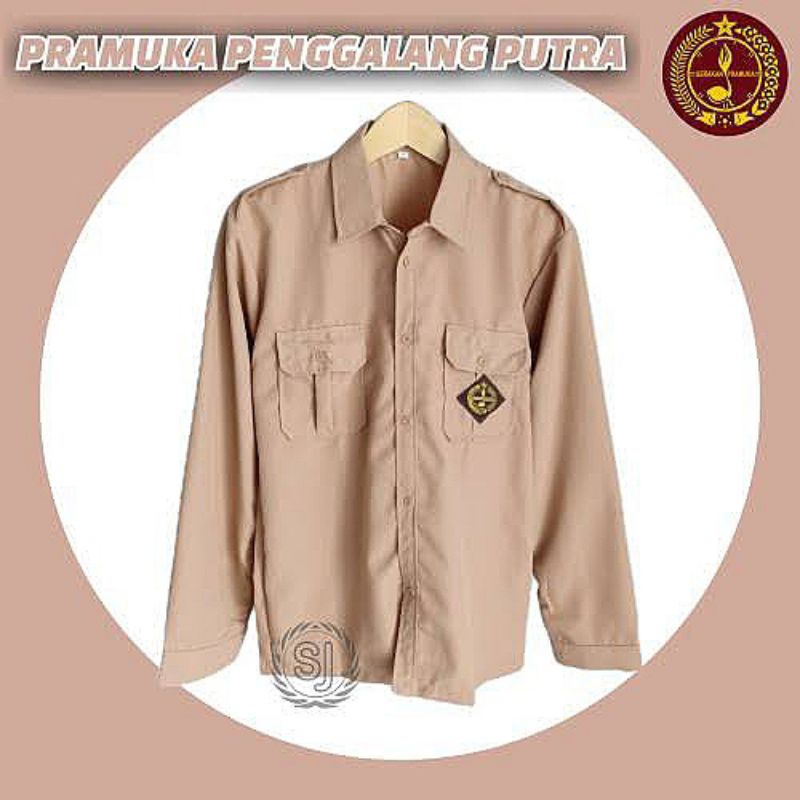 

Baju pramuka penggalang SD pendek/panjang bahan katun