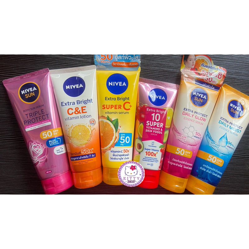 Nivea Extra White Vitamin Lotion C&amp;E/Skin Foods/Triple Protect