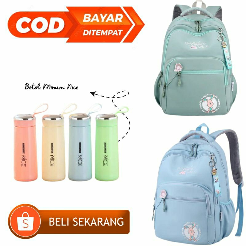 NIQABIS Tas Ransel Anak Perempuan BUNNY RABBIT Tas Sekolah SD SMP SMA Murah