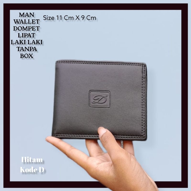 MAN WALLET DOMPET LIPAT LAKI LAKI TANPA BOX