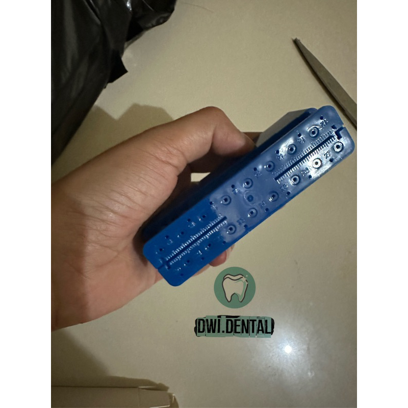 C2 - Dental endo block mm pengukur jarum endo