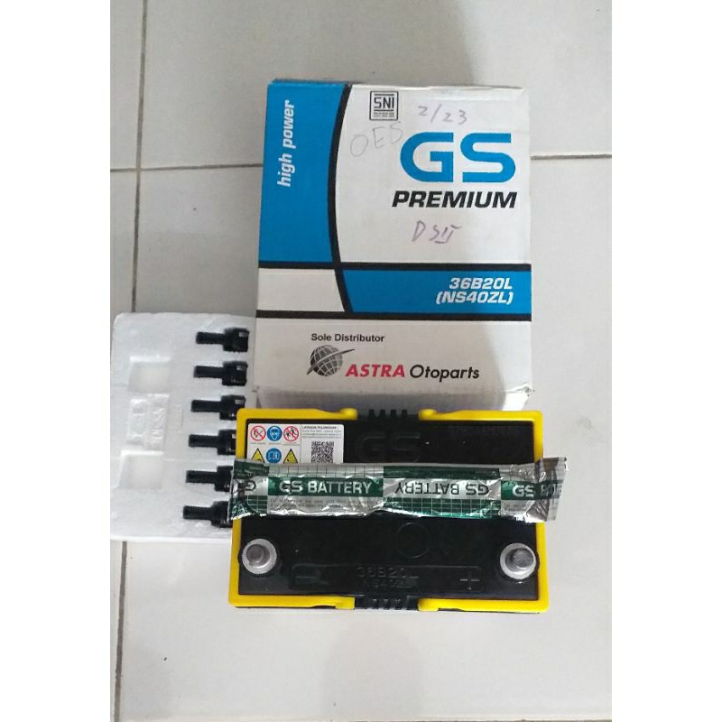 AKI BASAH MOBIL GS PREMIUM ASTRA NS 40 ZL 35 AH BAGUS BERKUALITAS