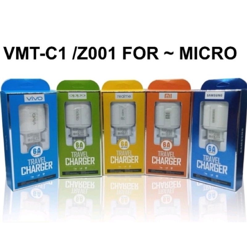 Charger Casan Vmt-C1 / Z001 Micro USB Android BB Charger Universal Samsung Oppo Vivo Xiaomi 1USB