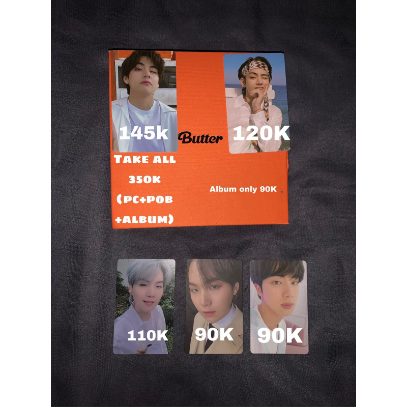 Pc taehyung,Pc suga,POB Taehyung,album only bts cd butter