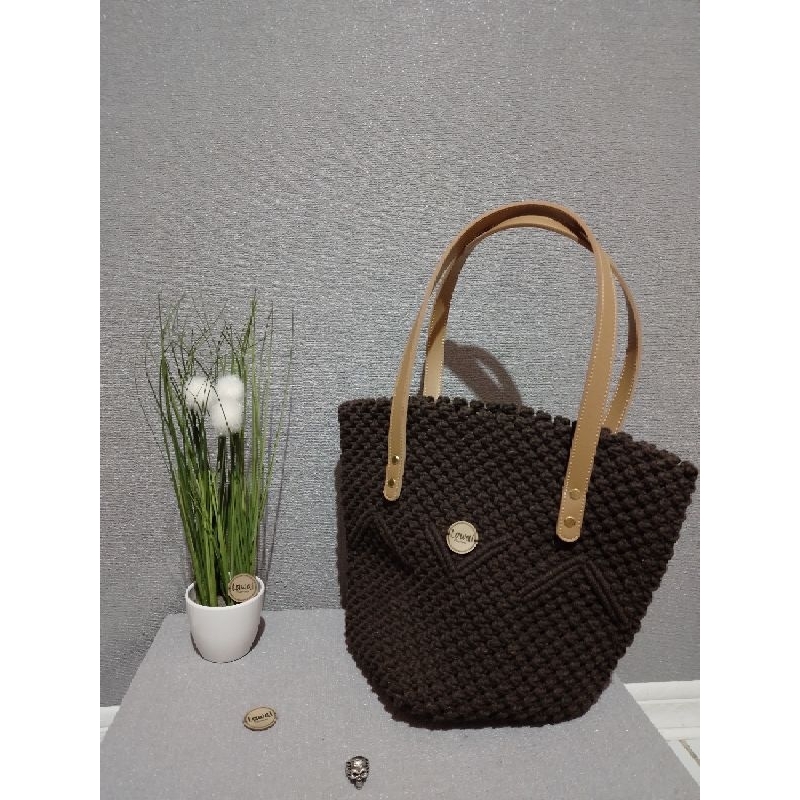 BUCKET Macrame Tote Bag