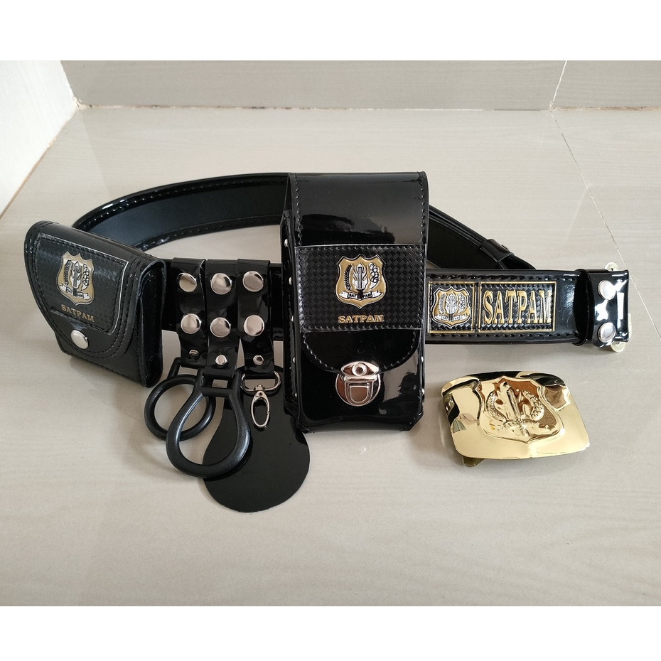 Kopel security kilap satpam pdl hitam lengkap model kekinian.