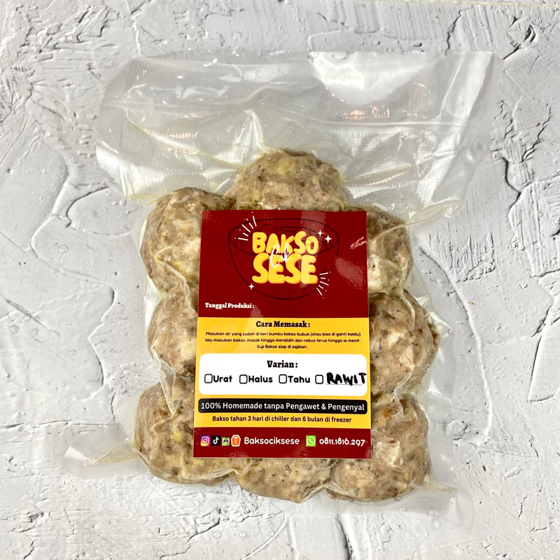 

Bakso Cik Sese URAT RAWIT JUMBO 8pc