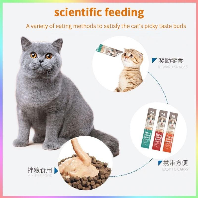 GPSS- PEIEN CREAMY SNACK KUCING Basah 15gr Bergizi Penggemuk Kucing Snack Kucing Kitten Adult Cemilan Kucing Bio Snack Kucing Snack Kucing Kering Snack Kucing Meo Camilan Kucing Snack Hewan Sosis Kucing Sosis Anjing Vitamin Kucing