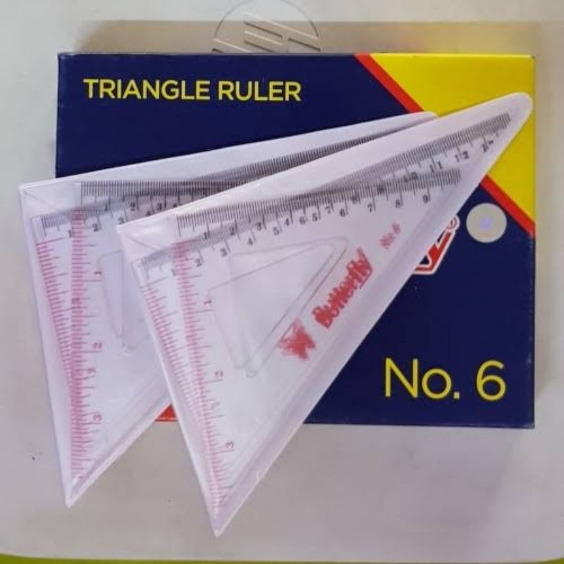 

Penggaris Butterfly Segi Tiga