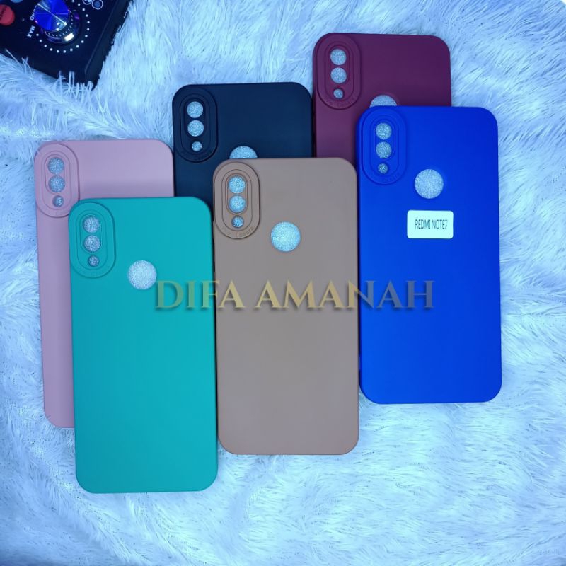 CASE REDMI NOT 7 PRO REDMI NOT 7 REDMI 7 SOFTCASE SLIKON PRO CAMERA MACARON OA