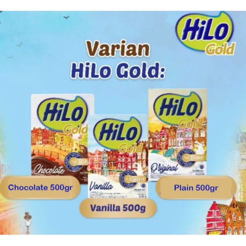 

HILO GOLD PLAIN / VANILA / COKLAT 500GR