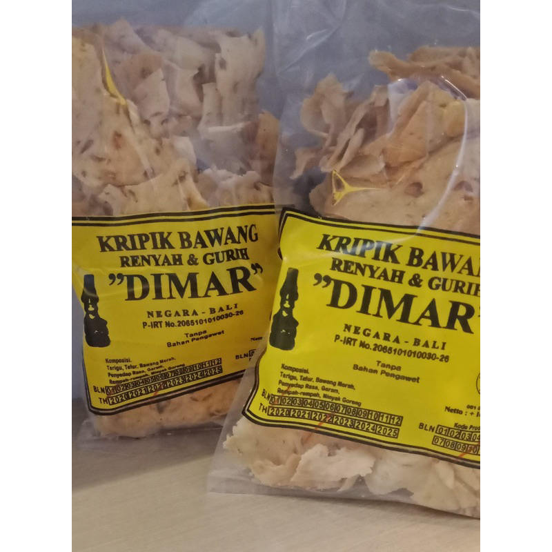 

kripik dimar/ kripik bawang/ gurih dan renyah/ ready stok/ siap kirim