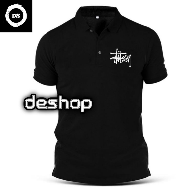 Tshirt - Polo Shirt - Kaos Polo - Kaos Kerah - Baju Kerah - Stussy