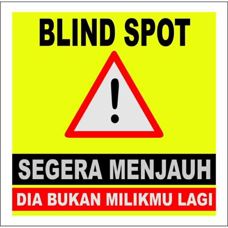 stiker timbul blind spot