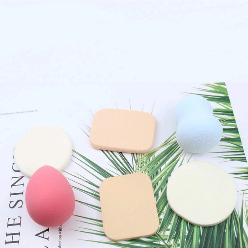 Spons Make Up Set 6 IN 1 Beauty Blender Sponge Bedak Isi 6 Pcs Powder