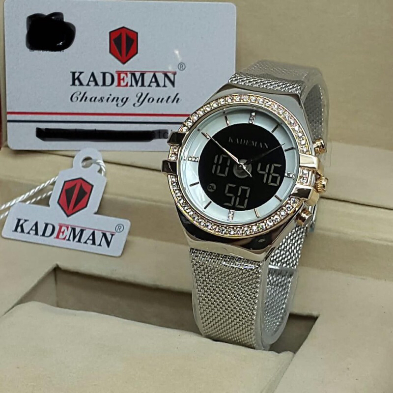 jam kademan rantai pasir DT K7024 water resistain Analog-Digital