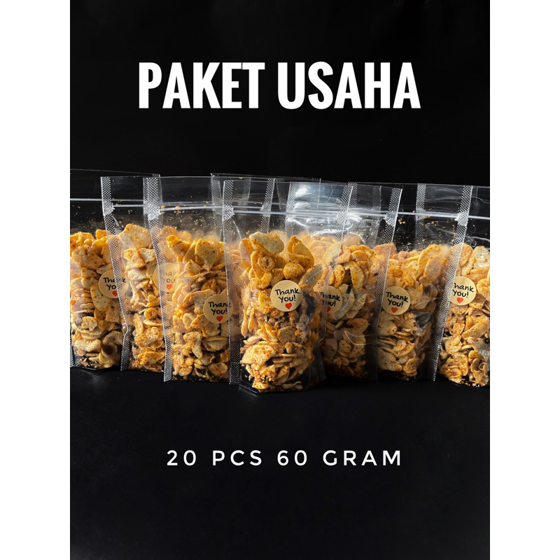 

Basreng Seblak Paket Usaha 20 Pouch uk 65 gram