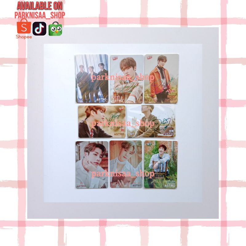 Photocard pc rare hd signed sign benefit yescard magazine hongkong bene yes hk Astro MJ rocky jinjin