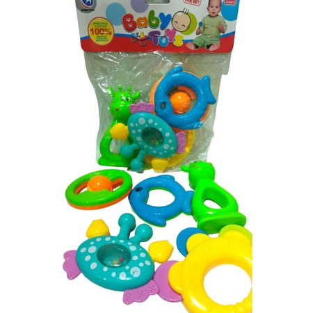 MAINAN ANAK BABY TOYS ISI 5 / MAINAN RETTLE/ MAINAN ANAK BAYI/ MAINAN MUSIK