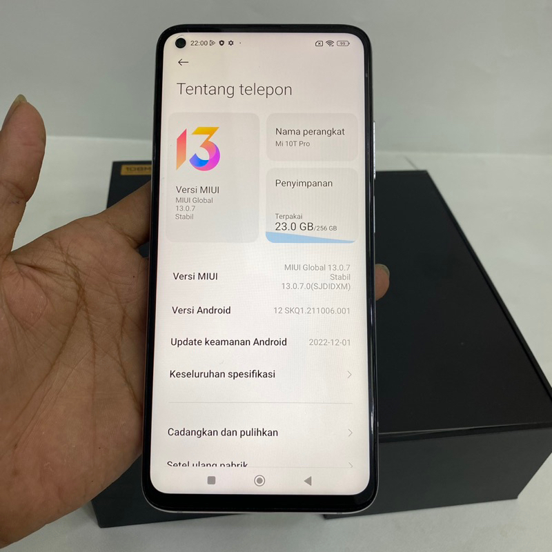 Mi 10t Pro 8/256Gb ORI Resmi