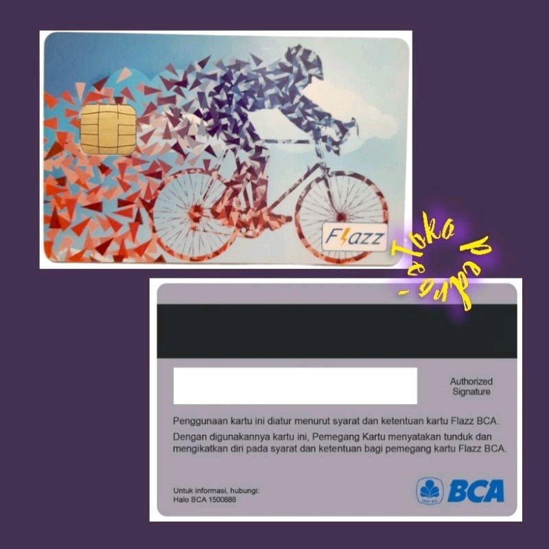 Flazz BCA BIKERS / BERSEPEDA Edition ORI /Like eTOLL eMONEY Tapcash or Brizzi