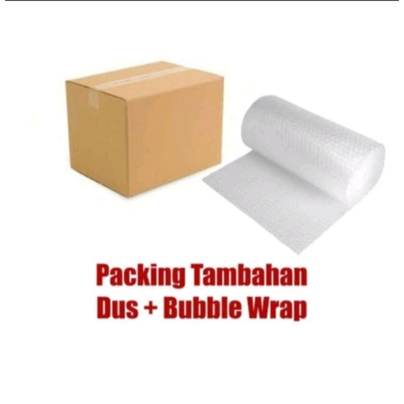 

bubblewrap + kardus