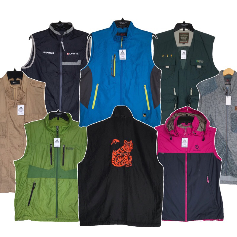 Rompi Second Vest Murah Preloved  Outdoor Casual Parasut Tebal Bulang Ultralight Polar Flace Pria Wa