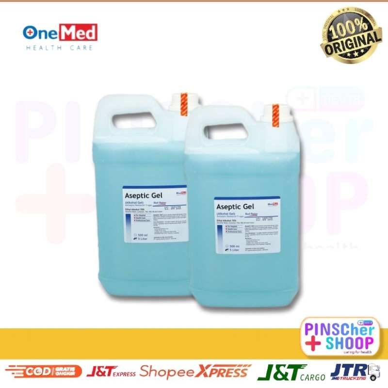 ASEPTIC GEL ASEPTIK 5 LITER HANDSANITISER GELL ONEMED