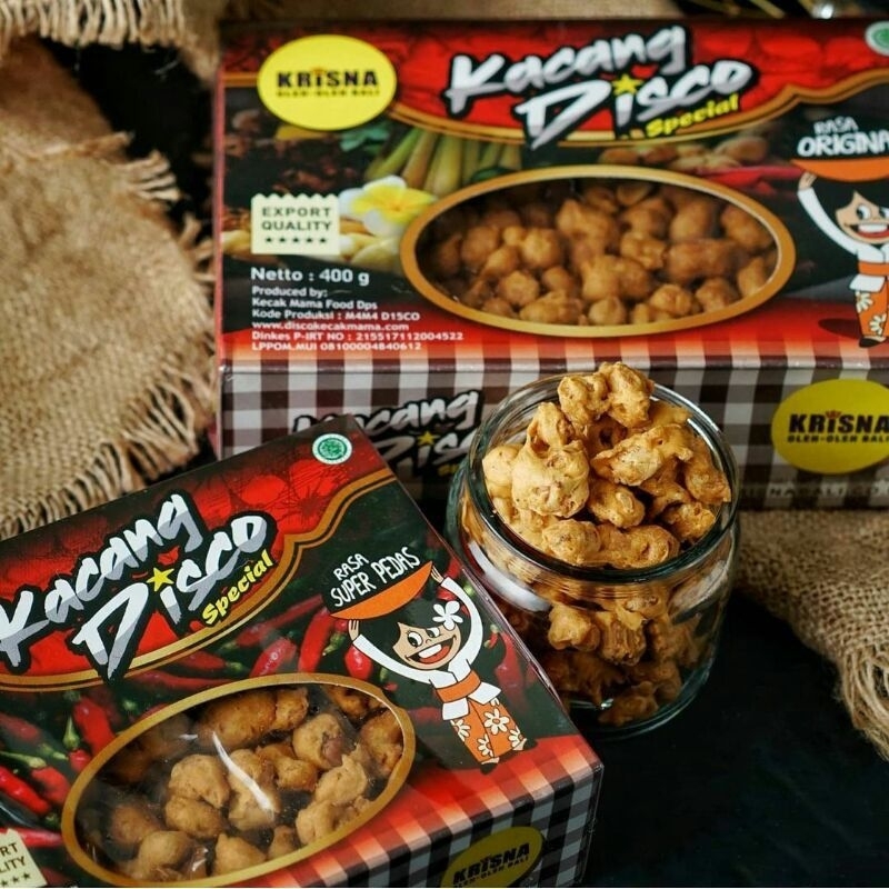 

Kacang Disco Krisna 400gr Oleh Oleh Khas Bali