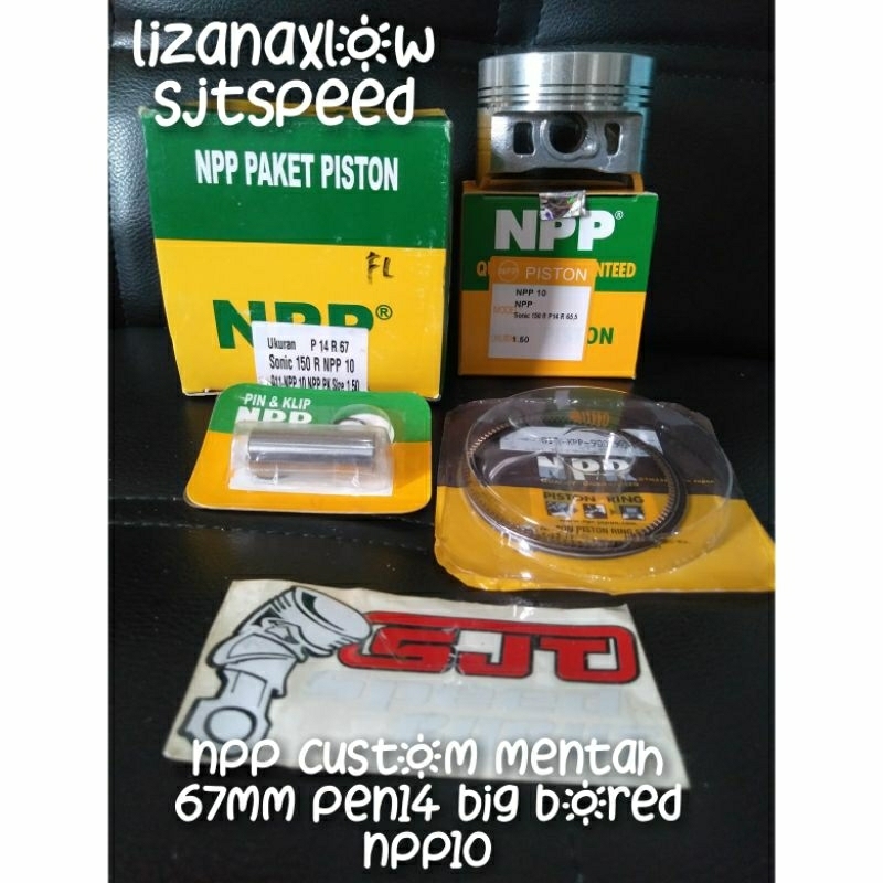 piston npp 67 mm pen14 custom mentah bore up npp10 sonic new 150R