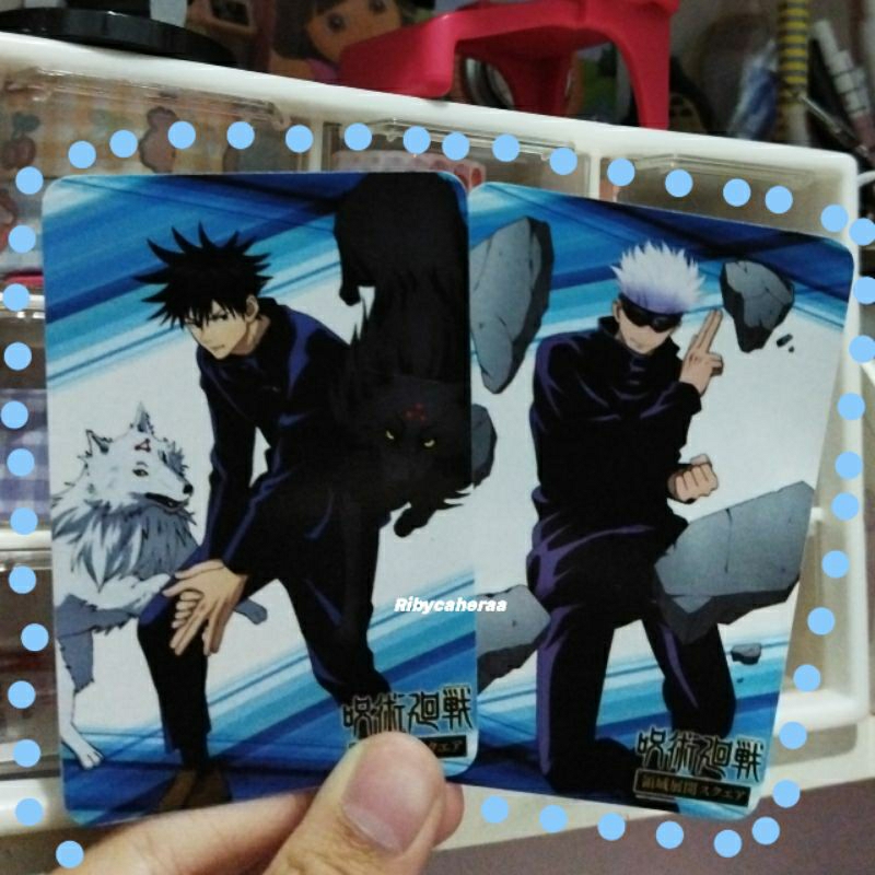 Jujutsu Kaisen PC Photocard || Gojo & Megumi Anime Merch Murah By Ribycaheraa